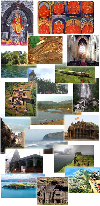 Maharashtra Tourist Places Collage